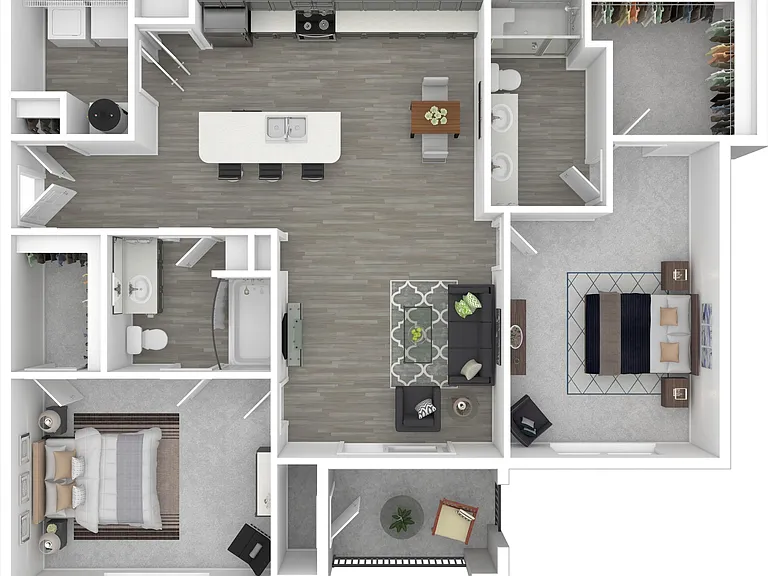 Two Bedrooms | 2 Baths | 1126 sq.ft. Two Bedrooms | 2 Baths | 1126 sq.ft.