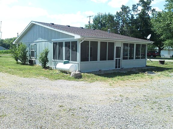 Back of house w/screen porch