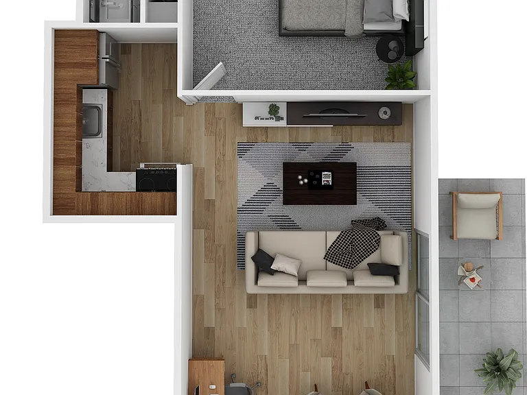 Explore this chic single-bedroom apartment, designed for modern comfort and style. Explore this chic single-bedroom apartment, designed for modern comfort and style.