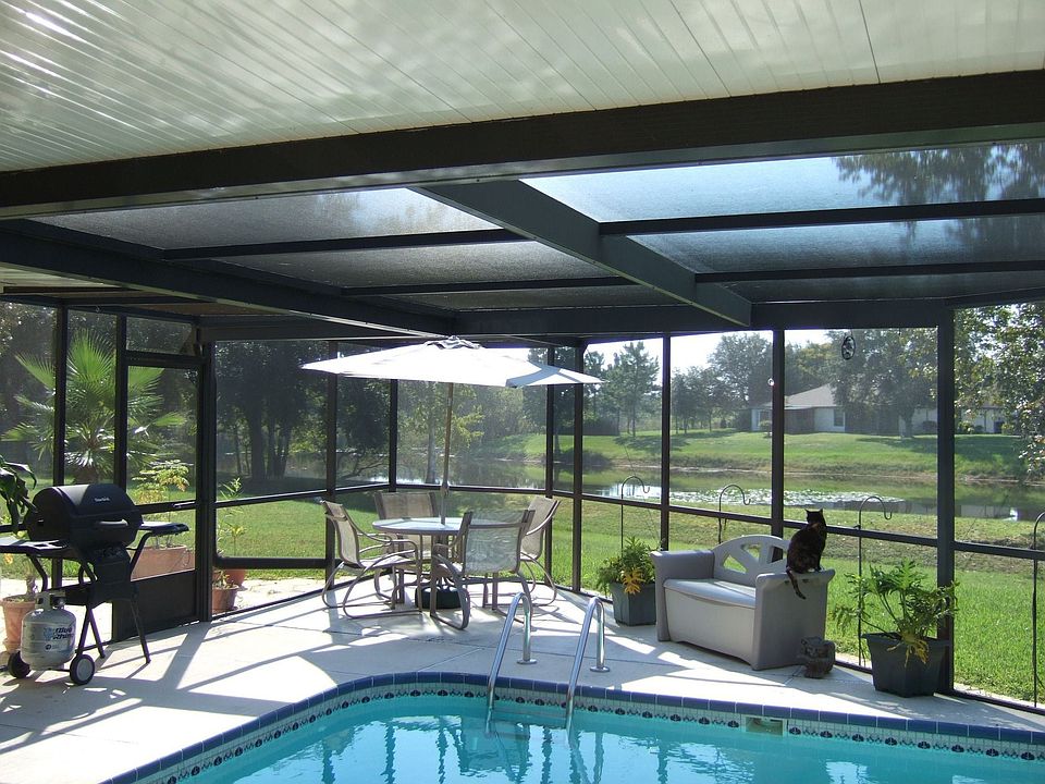 Solar heated pool