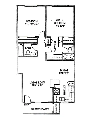 Floor plan 2X2 C