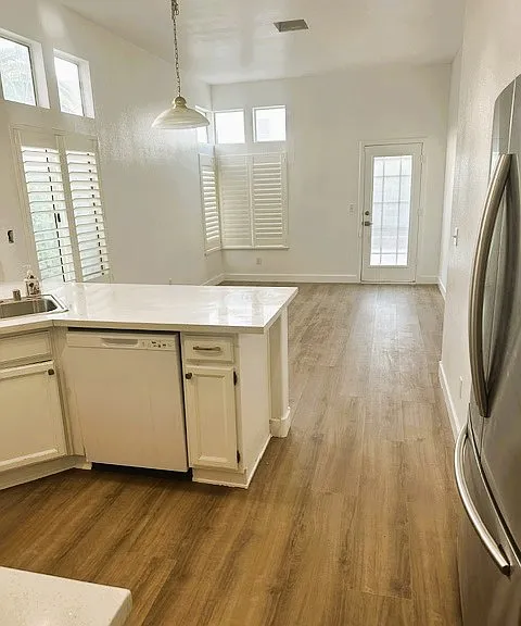kitchen and dining area