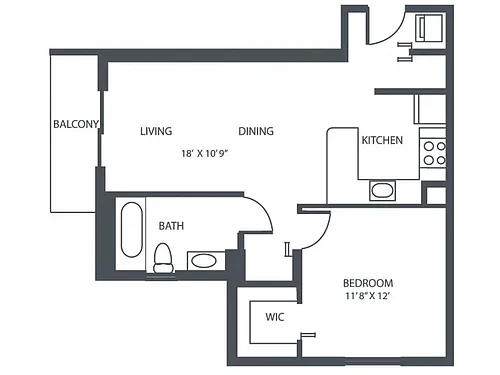Floor plan Model W