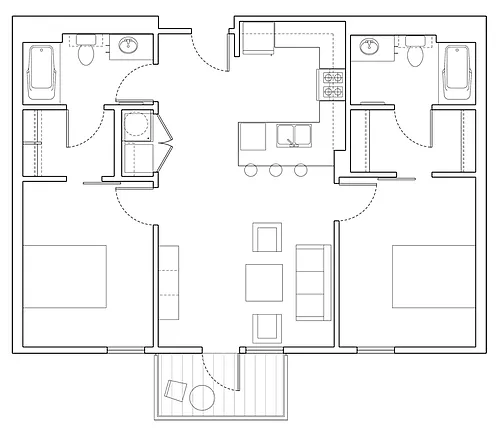 Floor plan 2B