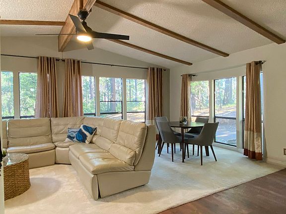Living and dining areas
