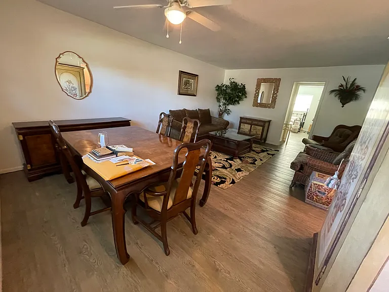 Living Room and Dining Room (Furniture not included)