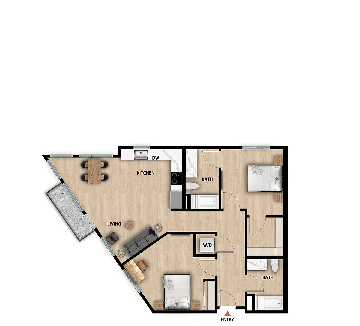 Floor plan B4 MFTE 80