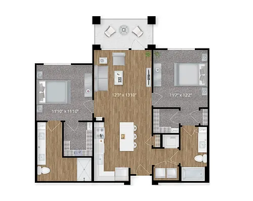 Floor plan B3