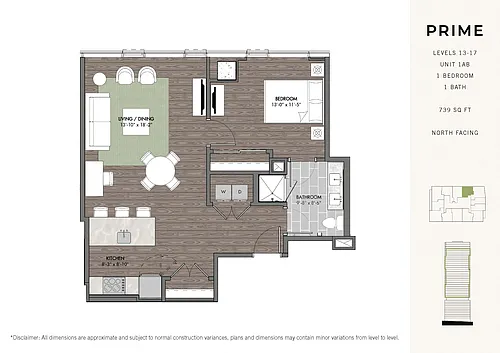 Floor plan Prime One BR Stack 01