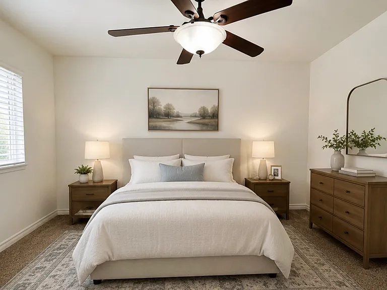 Staged Bedroom 1 (downstairs)