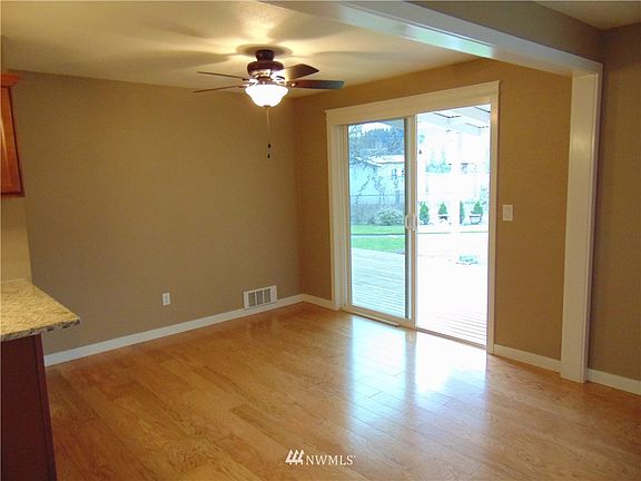Dining room, Slider leads to Covered Deck,