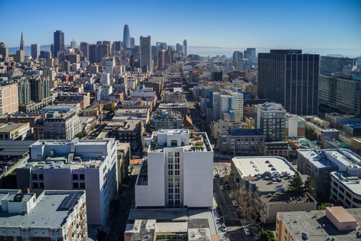 Aerial view of Vance roof top in San Francisco, CA.