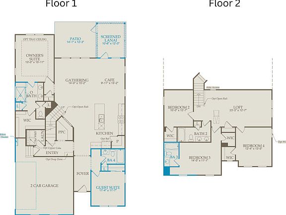 Floor Plan Level 1 Level 2