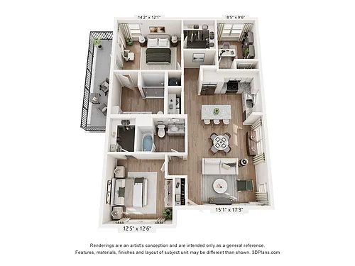 Floor plan C4 - Steel Cottage