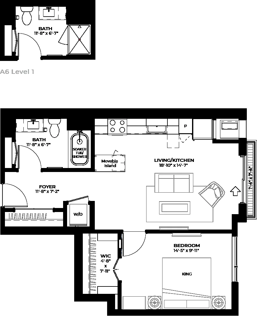 Floor plan Chestnut (A6)