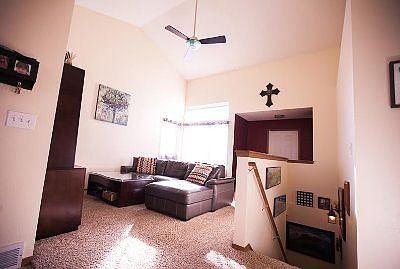Living Room w/ High Ceilings