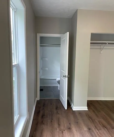 Master bedroom with bathroom.