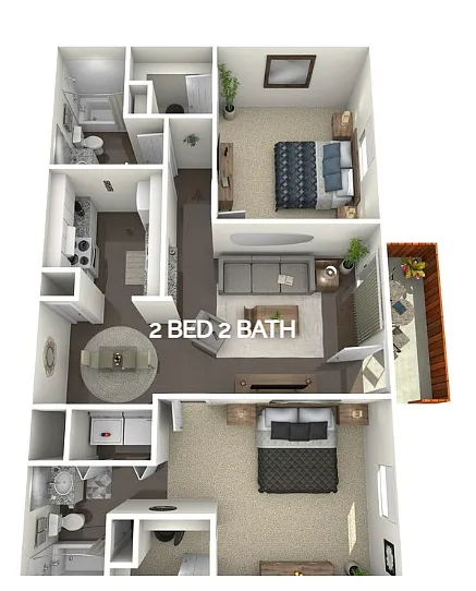 Floor plan 2B-2B