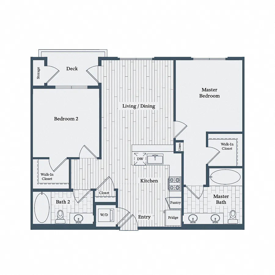 Floor plan B100