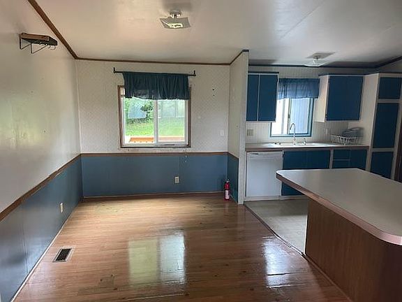 kitchen and dining area