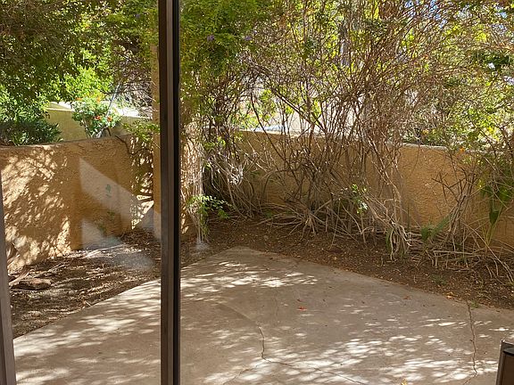 Large private patio off living room
