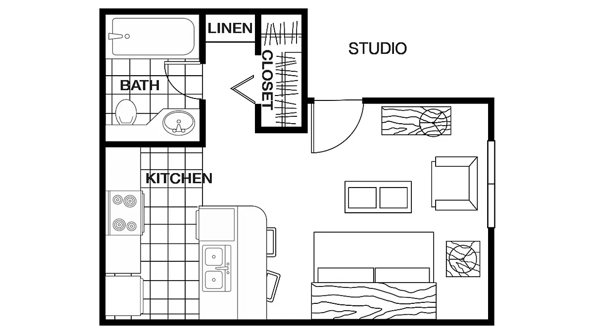 Floor plan Studio
