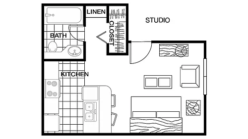 Floor plan Studio