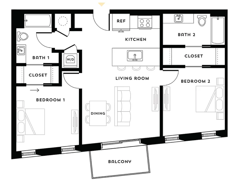 Floor plan B1 815 Collection