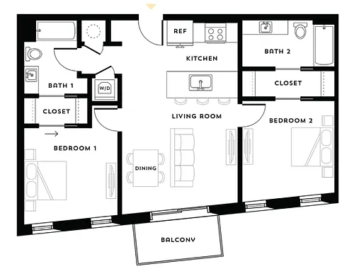 Floor plan B1 815 Collection