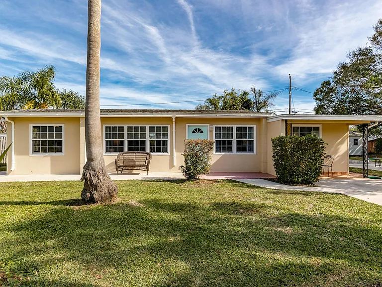Two bedroom, two bath unit with off street parking