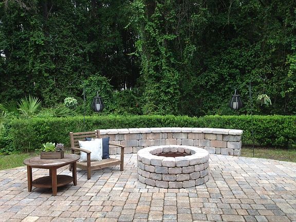 Paver Brick Patio and Firepit