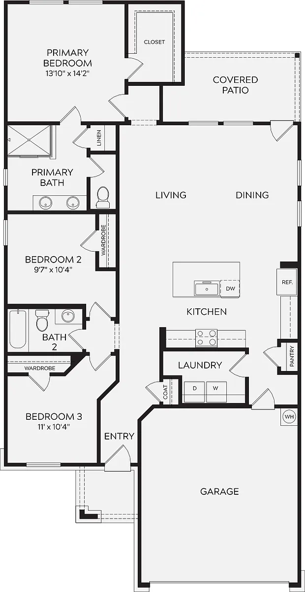 Floor plan Creekside
