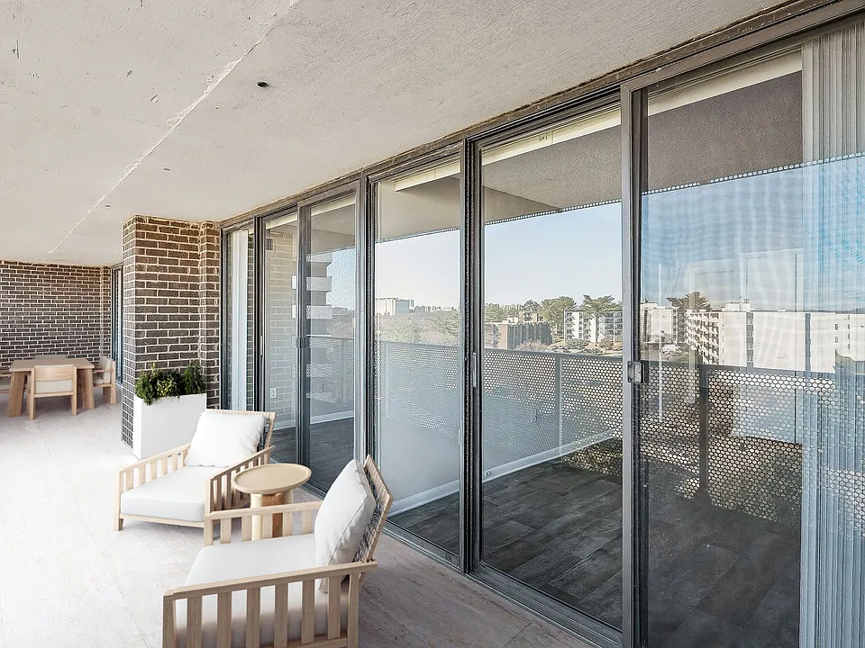 Your apartment has an expansive balcony space