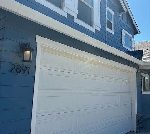 Side view of front of house