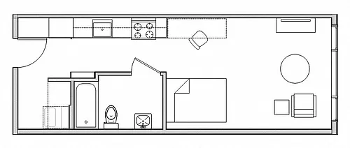 Floor plan Studio A