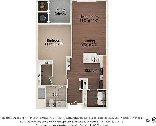 Snowdrop | 1 bed 1 bath | 744 sq ft Snowdrop | 1 bed 1 bath | 744 sq ft