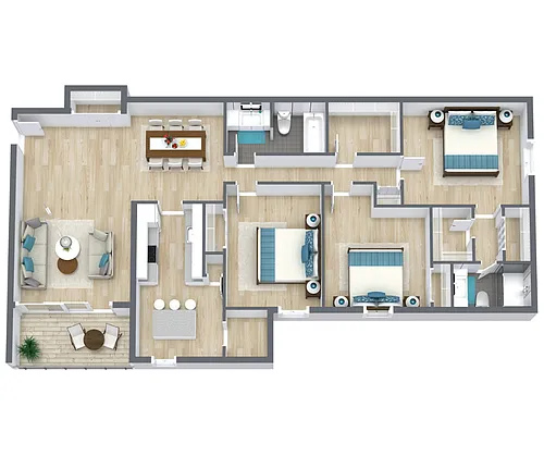 Floor plan Bayside Renovated