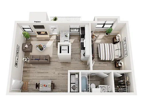 Floor plan The Beacon II