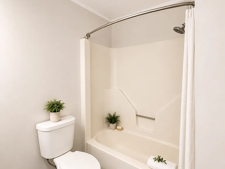 Second Bathroom - 
Spacious full bathroom featuring an oversized vanity with ample counter space, updated fixtures, and a full tub/shower combination; designed for both comfort and convenience.