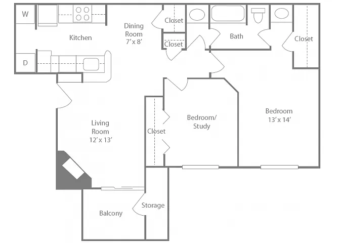 Floor plan Newbury