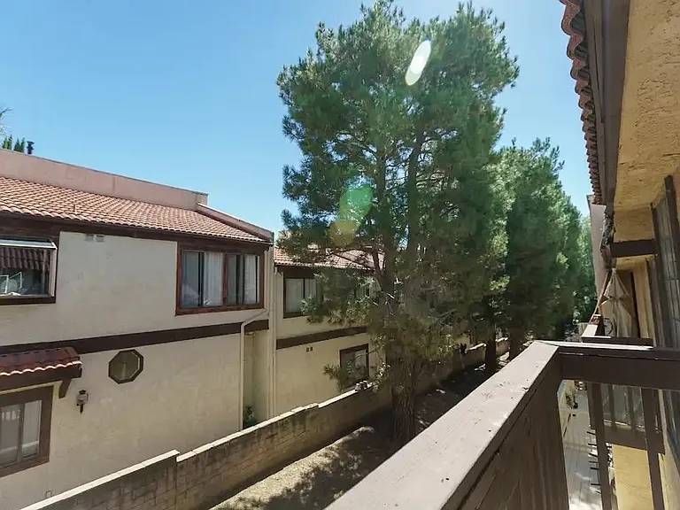 view from upstairs balcony. views and units vary