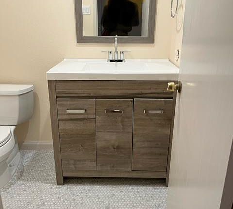 Half Bath on the First Floor