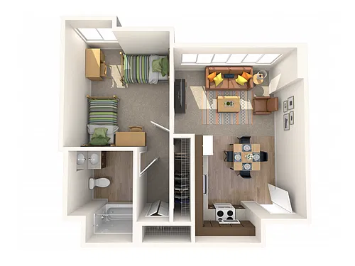 Floor plan 1B