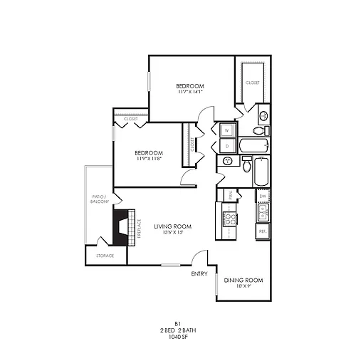 Floor plan B1 Classic