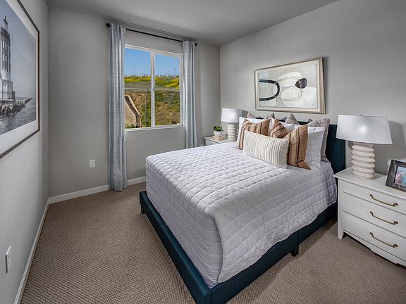 Bedroom in the 2135 floorplan at a Meritage Homes community in San Pedro, CA.
