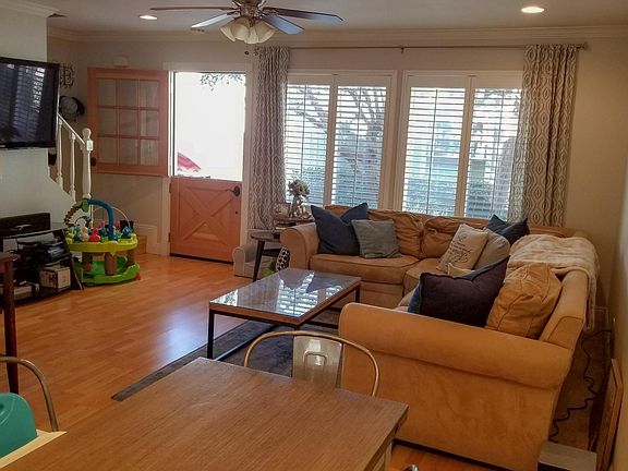 Dutch door & plantation shutters in living room