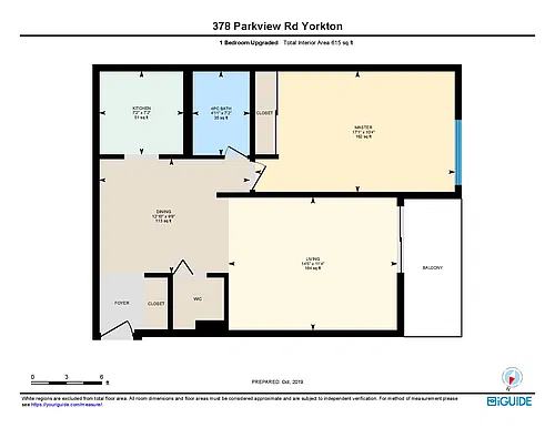 Floor plan - 1 Bedroom