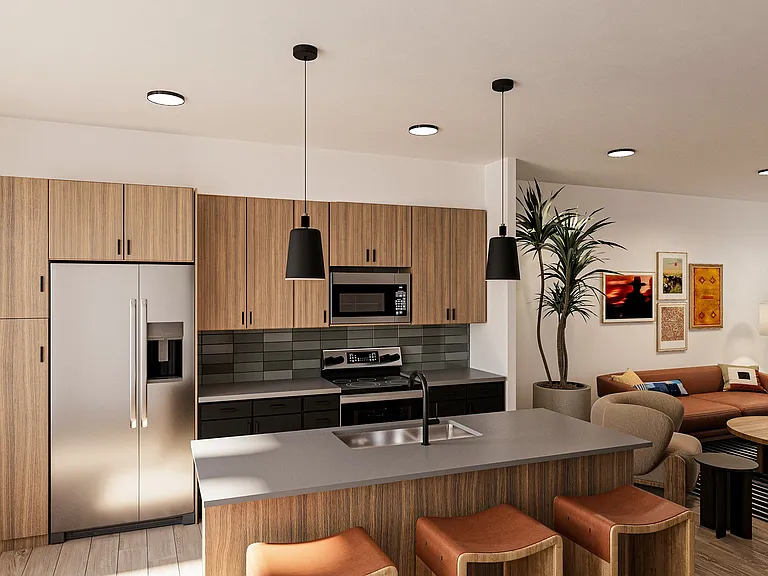 Oxenfree Stonebriar Warm Industrial Kitchen