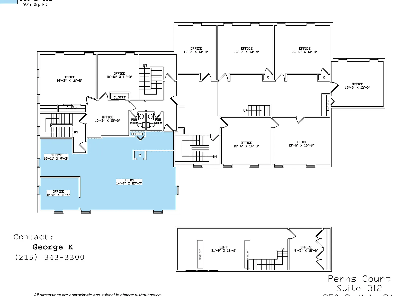 Studio, 975 sqft, $1,590 — Photo 3