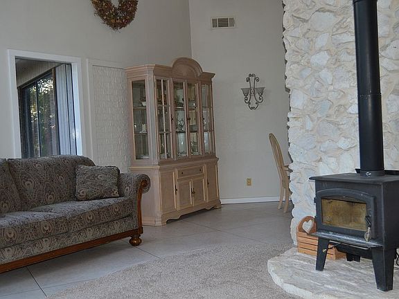 Living room and dining room